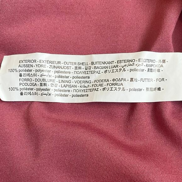 ZARA Georgette Ruffled Midi Dress Size M Dusty Pink Mauve‎ Romantic Feminine - Picture 13 of 13